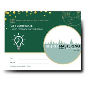 1 x Pro Feedback On Your Song - Gift Certificate